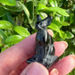 Black Obsidian Sphinx Cat Carving: Mystical Handmade Figurine, Protector of Energy and Guardian of Secrets, Ideal for Home and Spiritual Use