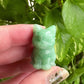 Exquisite Green Aventurine Cat Carving - Perfect for Healing, Home Decor, and Unique Gift Ideas, Embrace Nature-Inspired Elegance